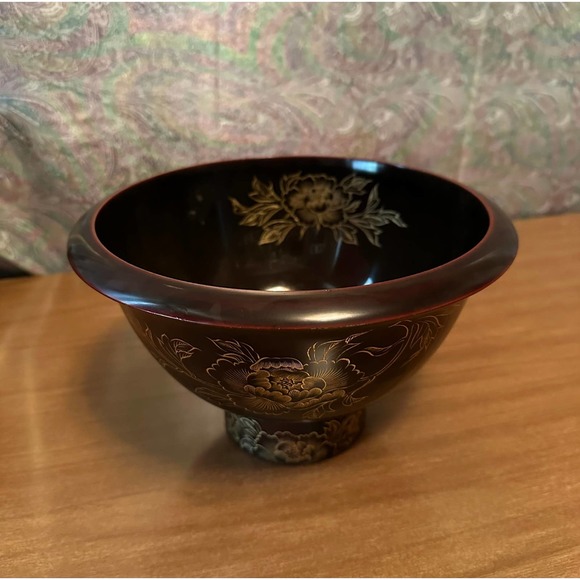 Vintage Large Handmade in occupied Japan (1945/1951) metal bowl/serving dish90 - Picture 4 of 10